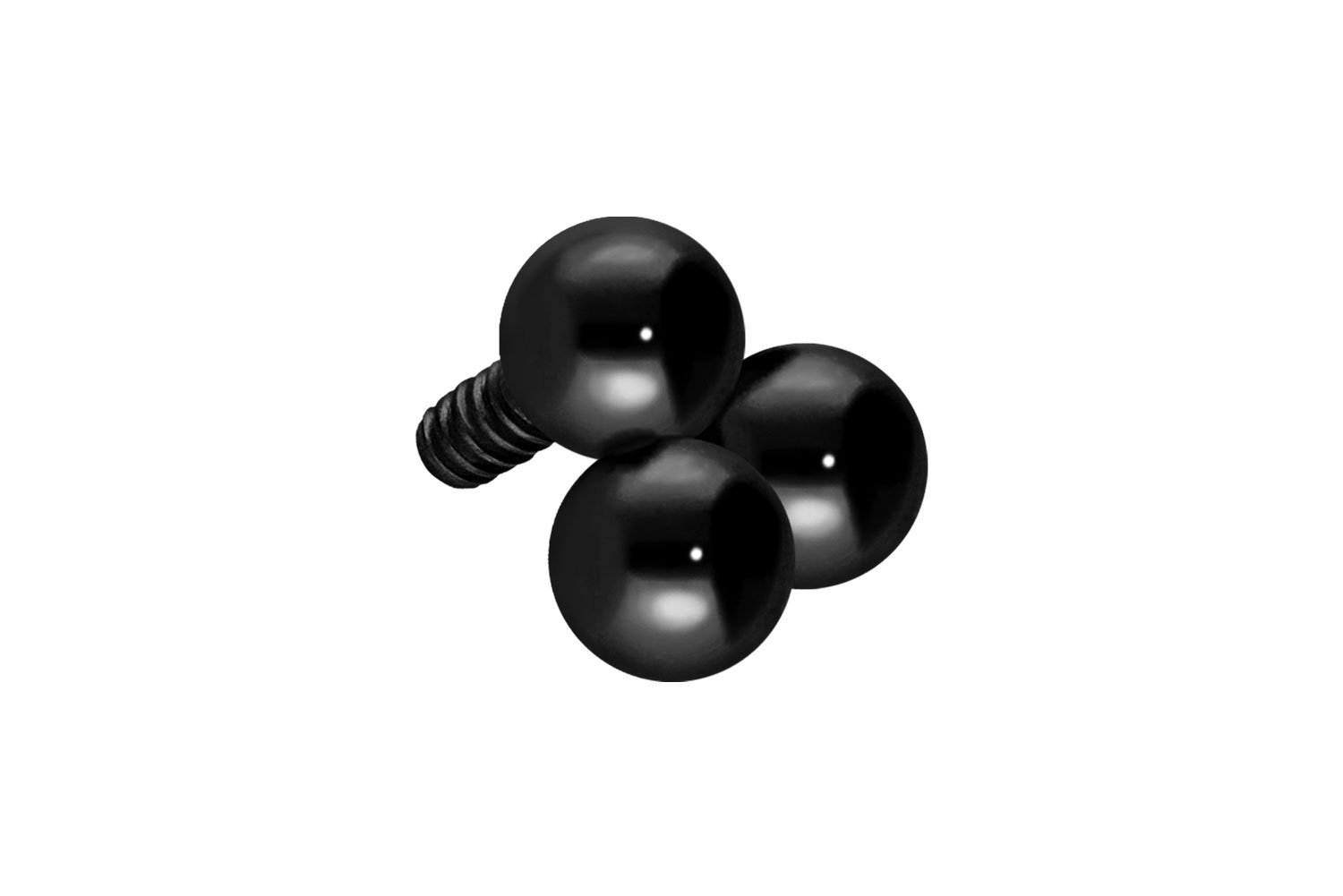 Titan Schraubaufsatz mit Außengewinde 3 KUGELN von Piercingline